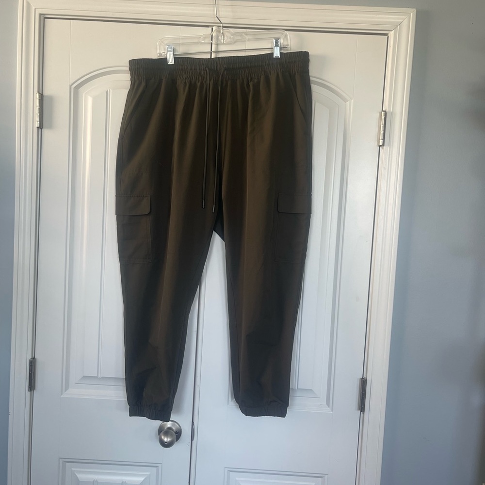 StretchTech Women’s  Olive Cargo Pants Dry Quick XL